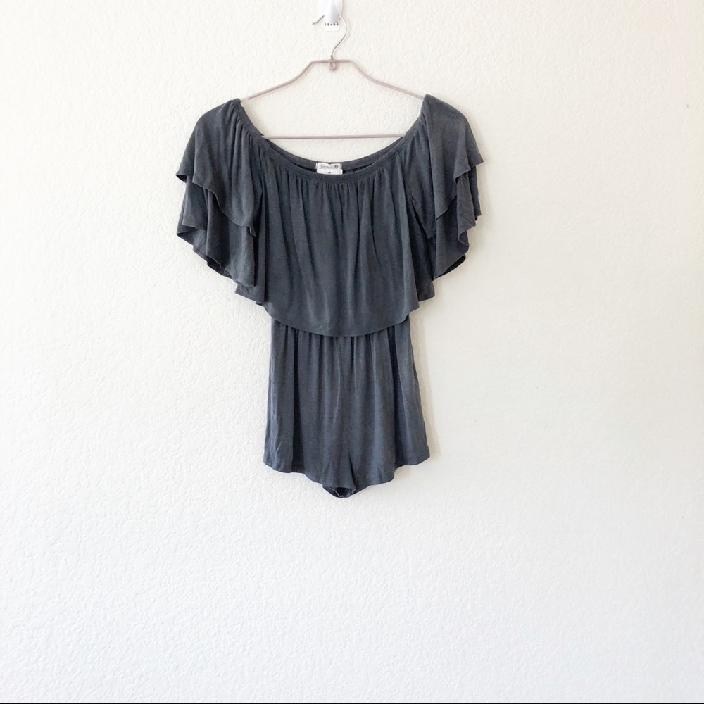 Soprano Off the Shoulder Jersey Romper